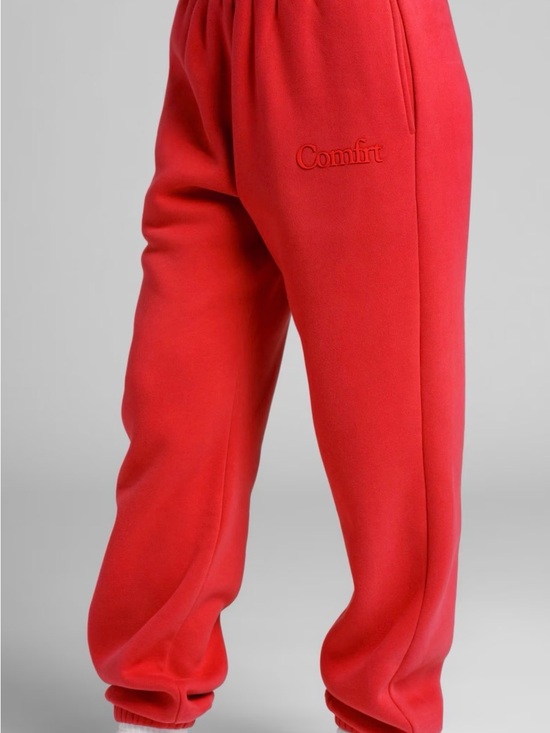 Comfrt Pants - Comftr Women's Red Minimalist Sweatpants